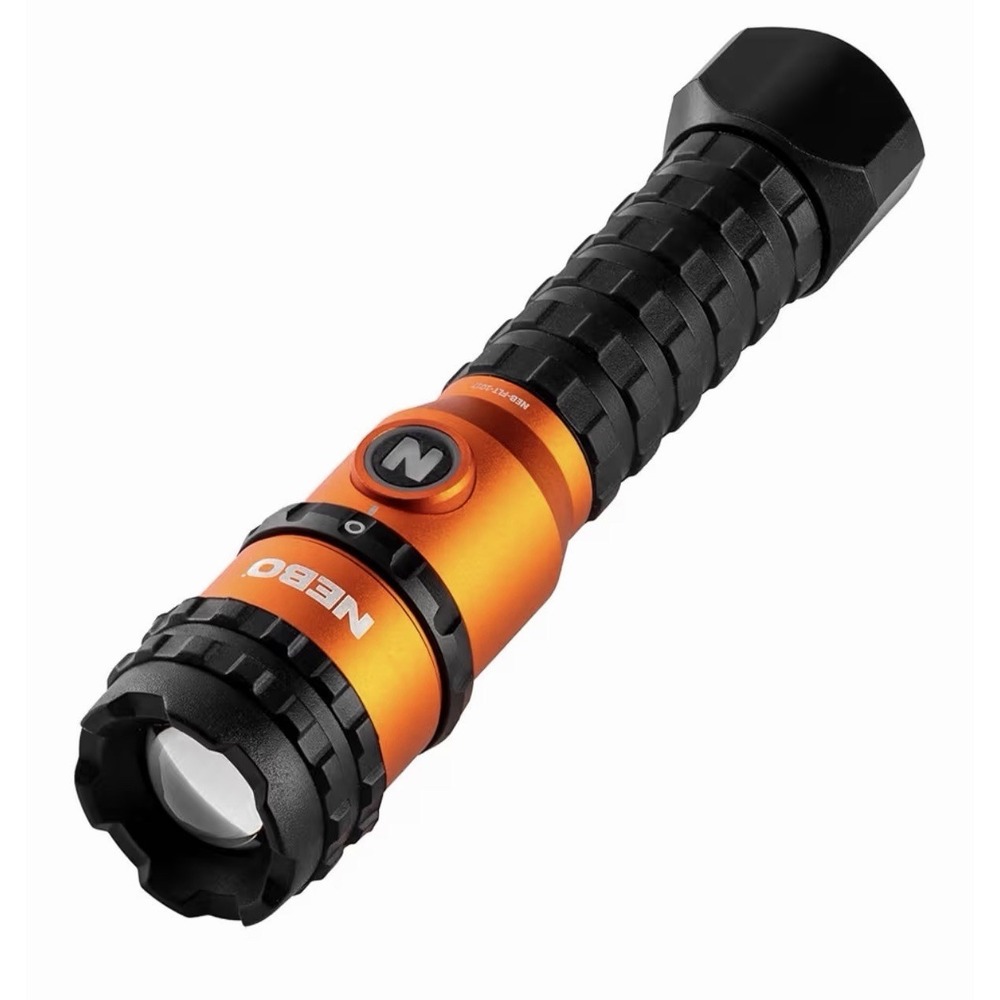 NEBO FL1500 Rechargeable Flashlight 1500 Lumens 5 Modes Magnetic Base 2X Zoom
